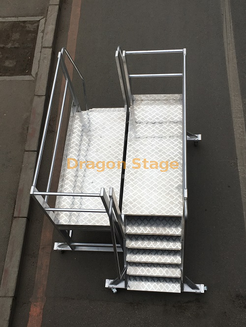 Escalera de plataforma móvil de aluminio personalizada, escalera de trabajo, escalera de muestreo, escalera de escalada, escalera de escalada, estante de almacenamiento, escalera