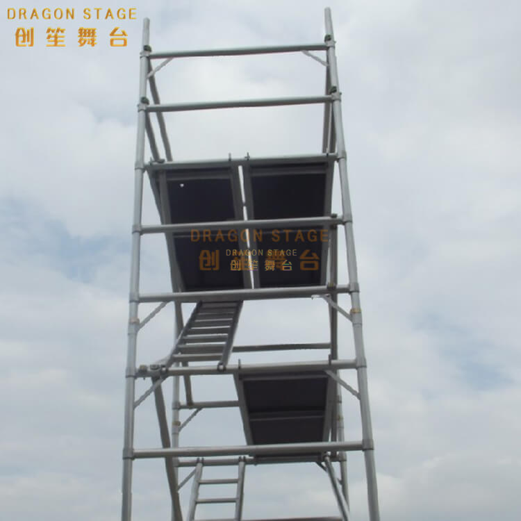 Torre de la torre móvil Doble andamio con escalera de escalera